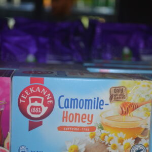 Elevate your tea-drinking experience with Teekanne Camomile Honey and savor the harmonious blend of chamomile and honey. Let the worries of the day melt away as you immerse yourself in the soothing aroma and delicate flavors. Treat yourself to a cup of Teekanne Camomile Honey and discover the perfect balance of relaxation and indulgence.